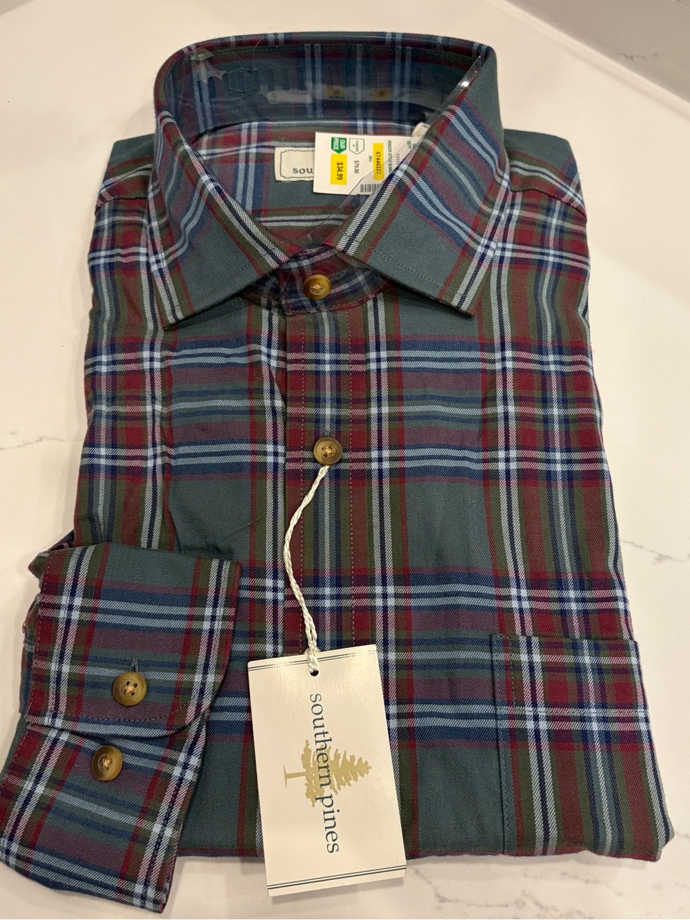 Southern Pine men’s long sleeve shirt-Large